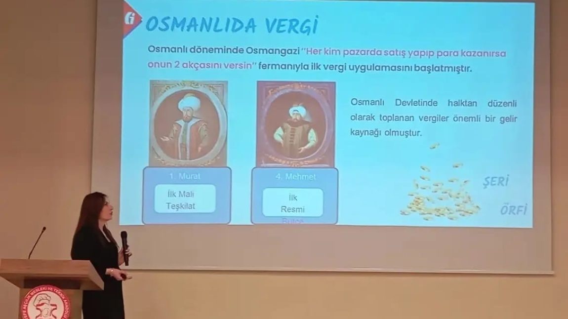 Vergi bilinci konulu söyleşi gerçekleştirdi.